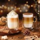 glastal Doppelwandige Latte Macchiato Gläser 6er Set 360ml Kaffeegläser Teegläser mit Henkel Borosilikatglas Kaffeetassen Glas Set Doppelwandgläser Kaffeebecher Ideal für Cappuccino,EIS,Bier