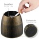 ecooe wind ashtray stainless steel large/ashtray windproof for outdoors & indoors/table ashtray with non-slip base/portable ashtray for garden and balcony color bronze