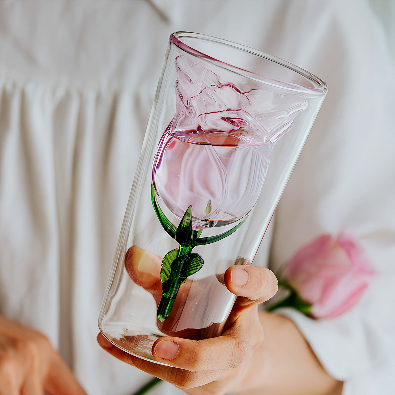 glastal Wine Glass Gift for Mum - Best Mum in the World Gift Box with Keyring Greeting Card, 200 ml Double-Walled Glasses Red Wine Glasses Gifts for Mum for Birthday Christmas Mother's Day