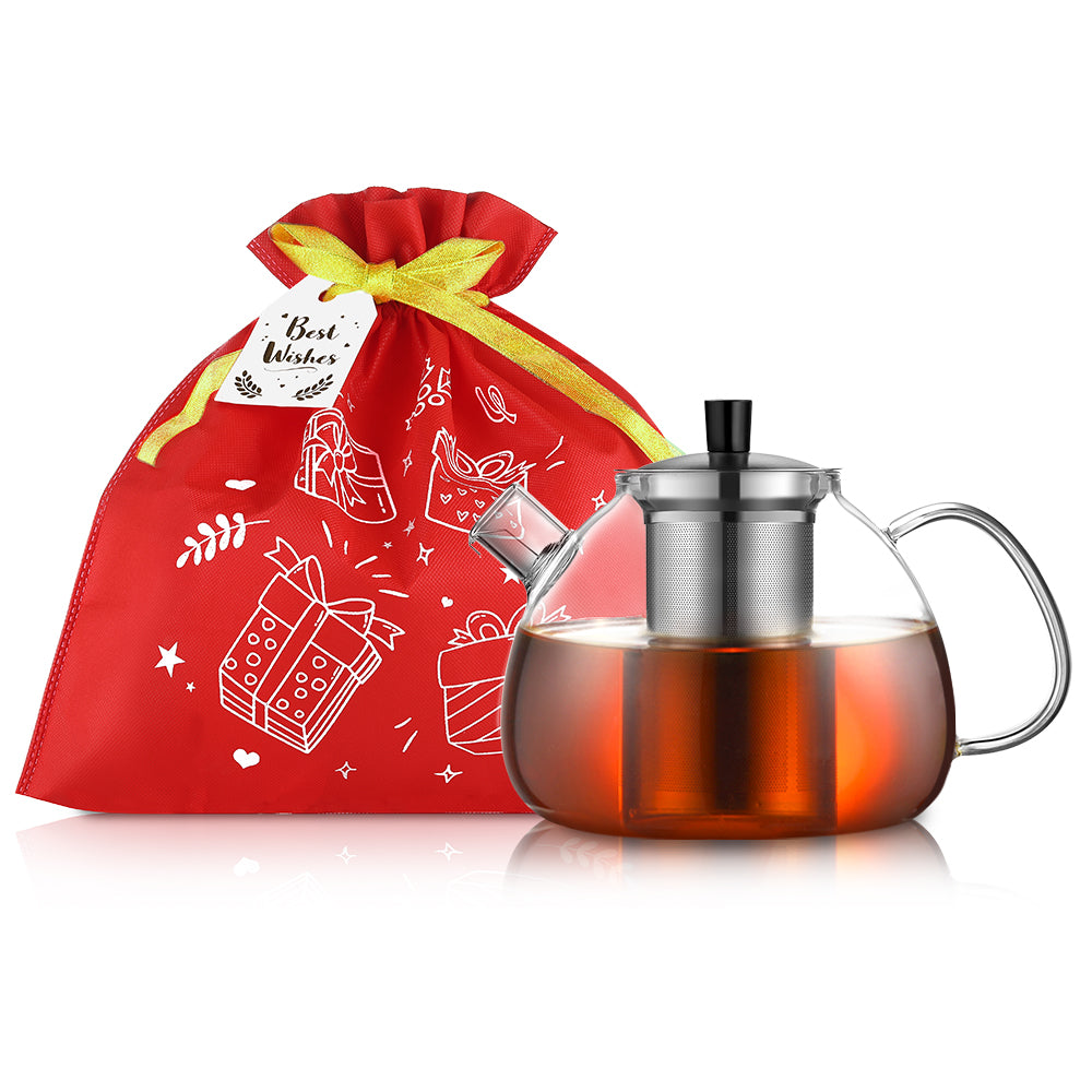 Ecooe 1500ml Teapot with hot tea glass and hot teapot suit