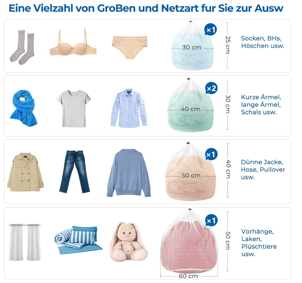 ecooe 5 Stück Wäschesack