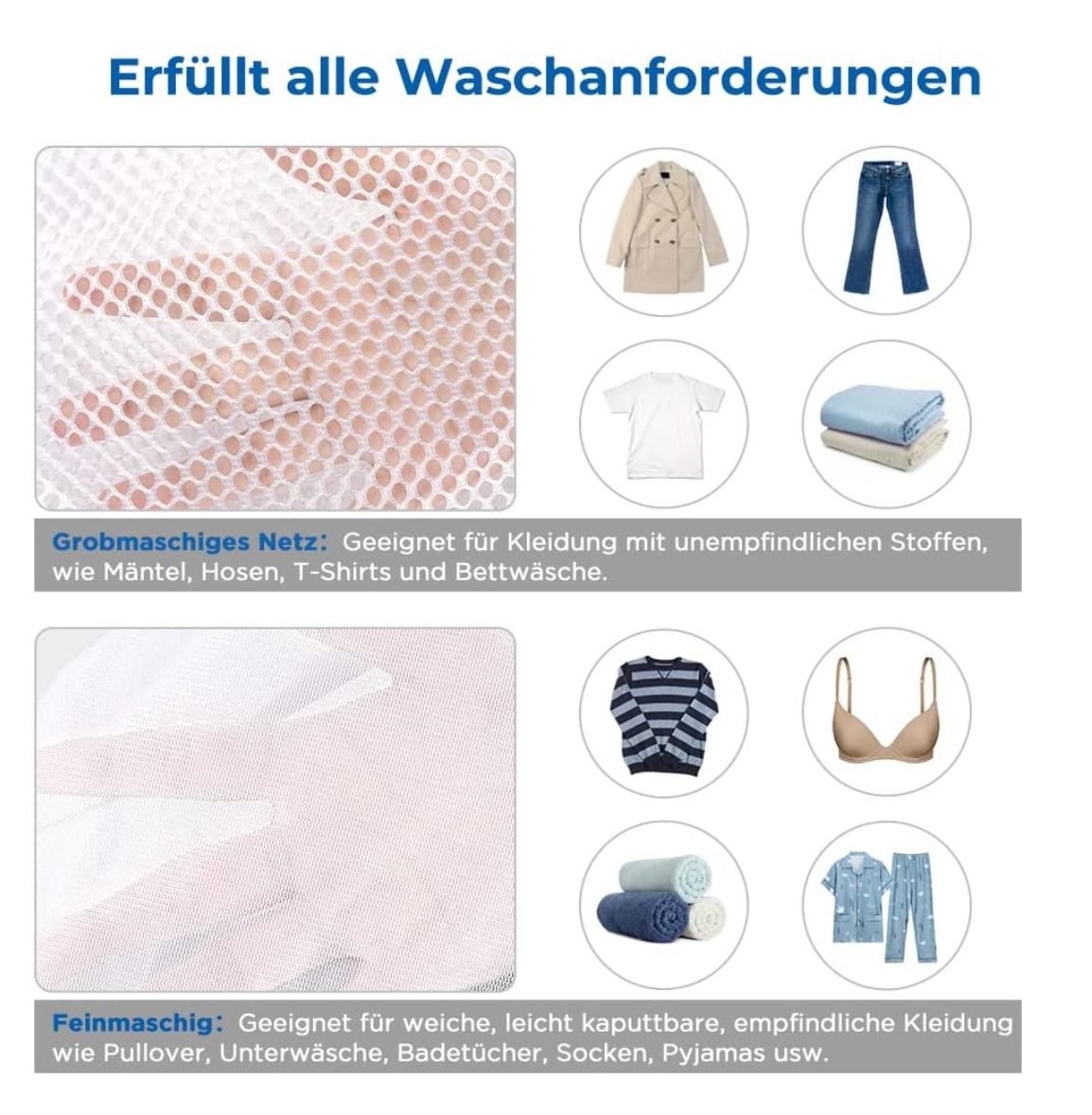 ecooe 5 Stück Wäschesack
