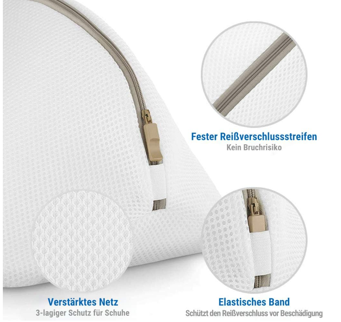 ecooe 2 Stück Wäschenetz Wäschesack für Schuhe Sneaker