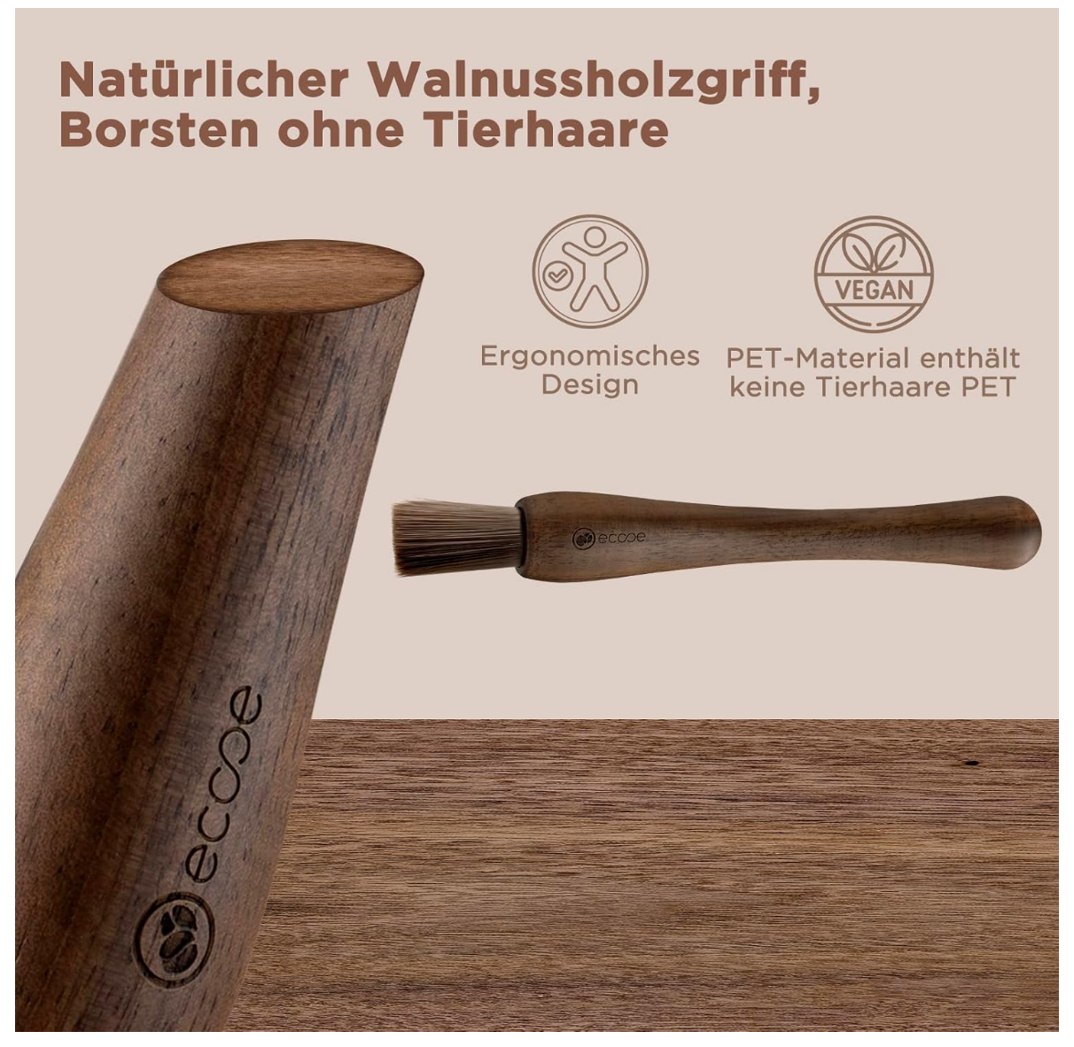 ecooe Barista Tuch + Barista Pinsel Set