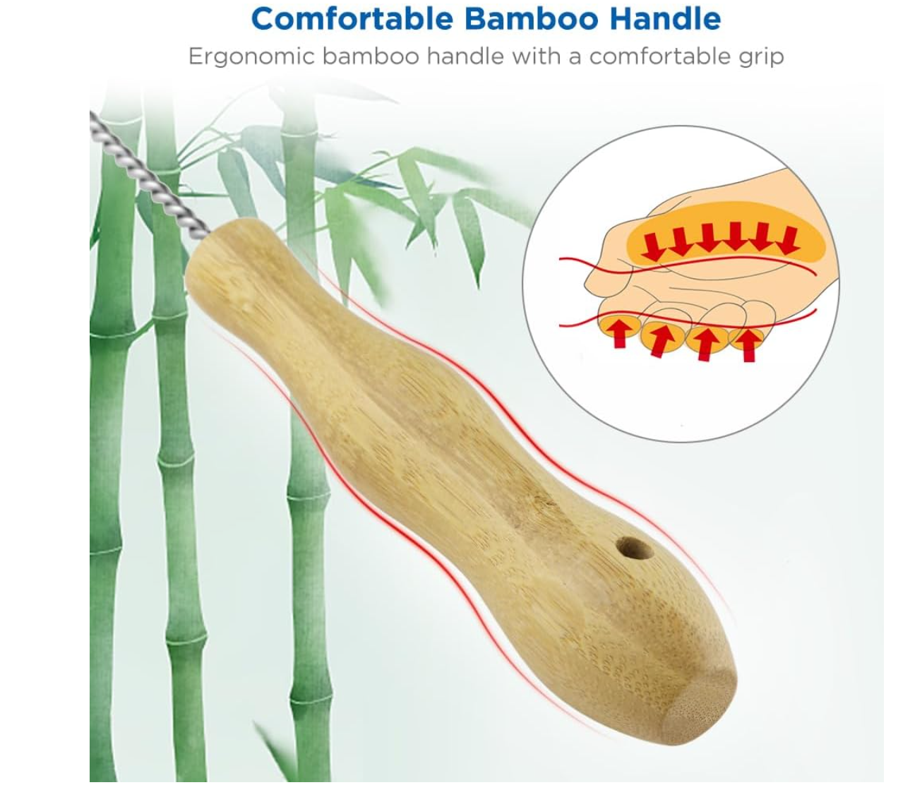 ecooe Kratzfreie Flaschenbürste Lang Set (35cm+33cm)