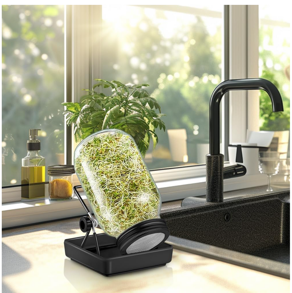ecooe Sprossen Keimglas 1er Set keimgläser