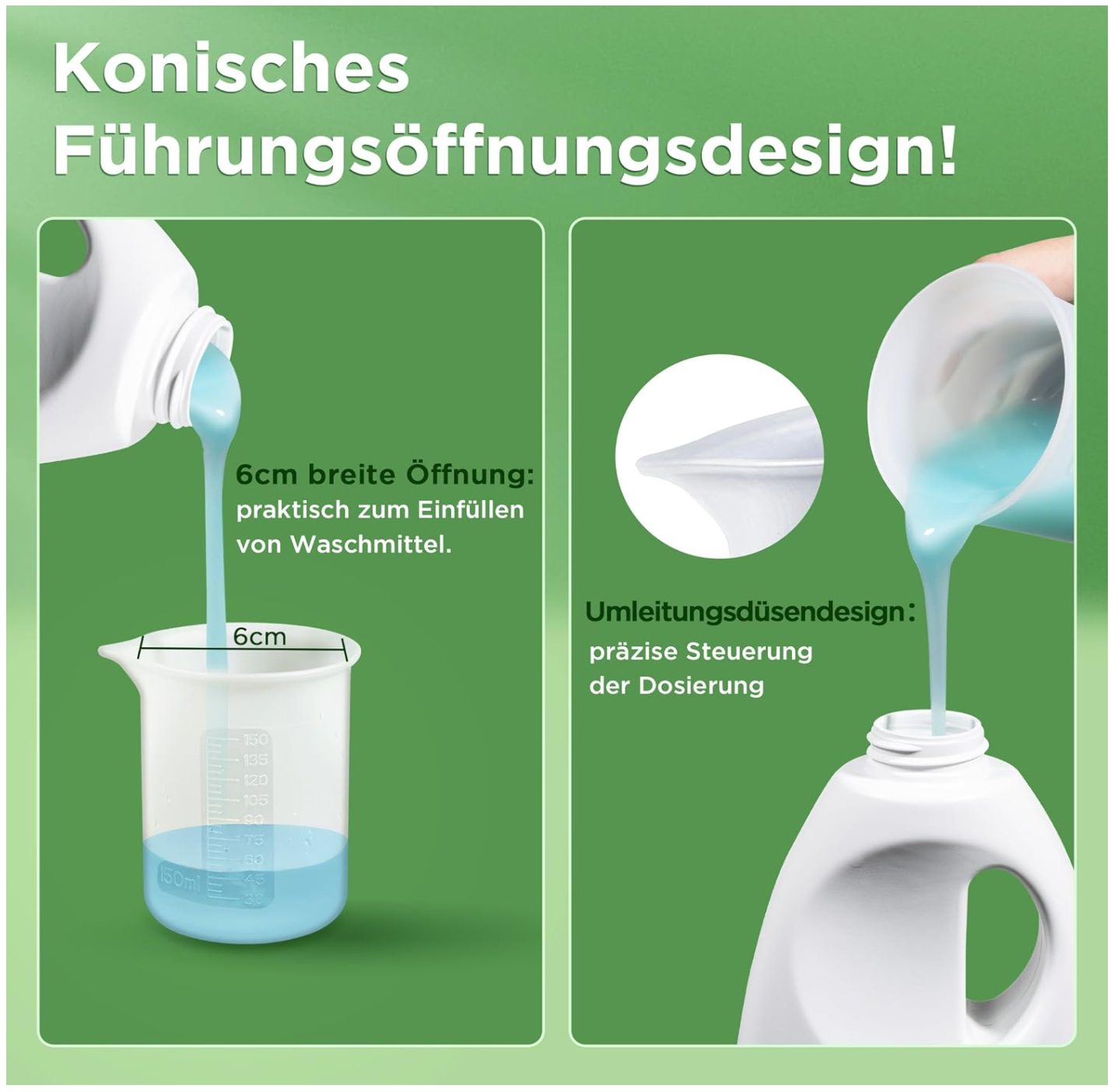 ecooe 150ML Waschmittel Dosierhilfe