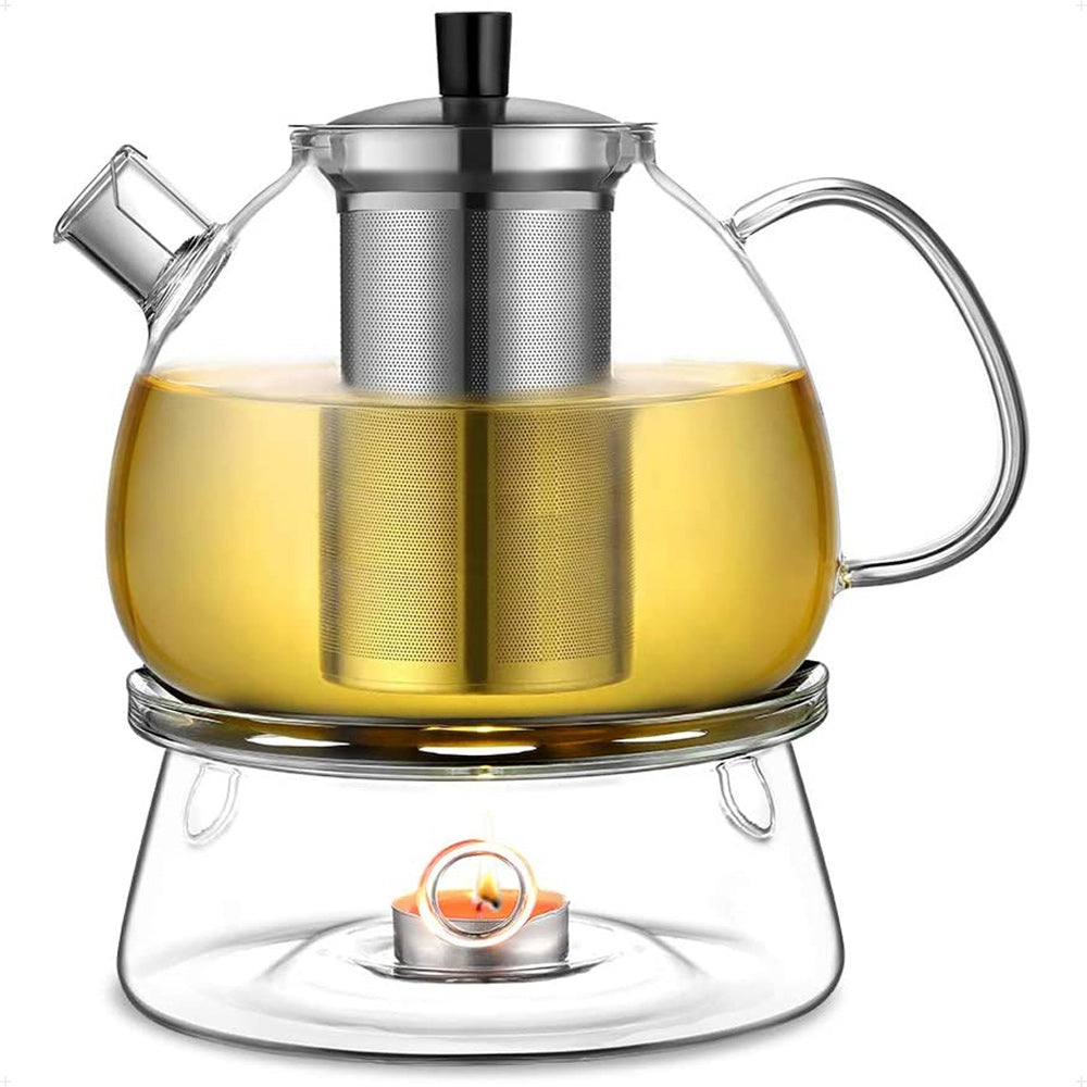 Ecooe 1500ml Teapot with hot tea glass and hot teapot suit