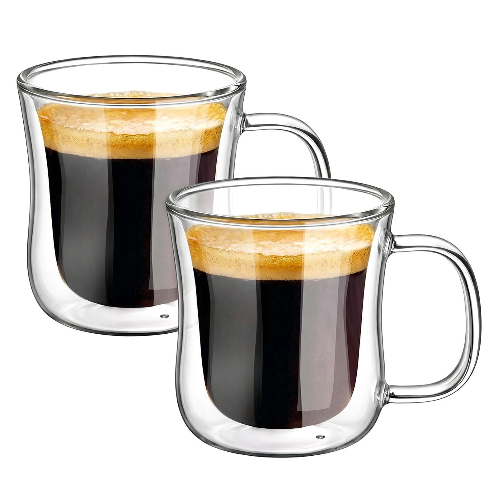 ecooe Double-Walled Espresso Cups Set of 2 120 ml (Full Capacity)
