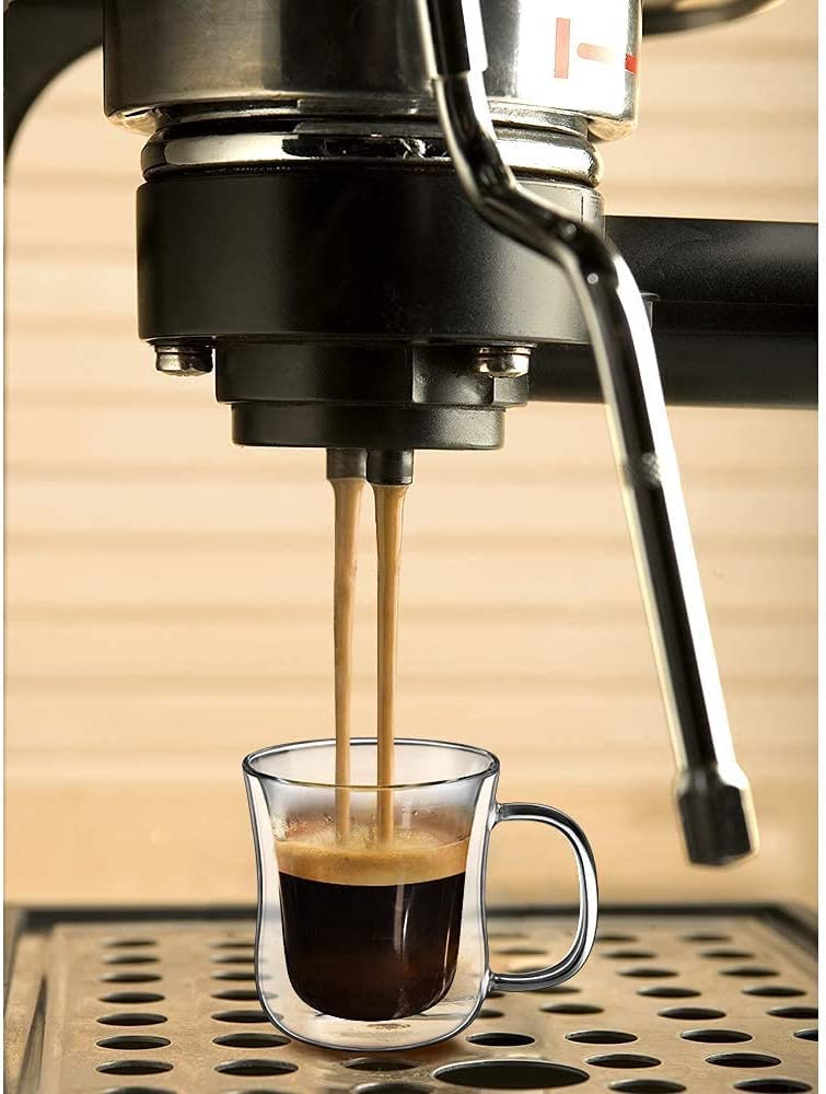 ecooe Double-Walled Espresso Cups Set of 2 120 ml (Full Capacity)