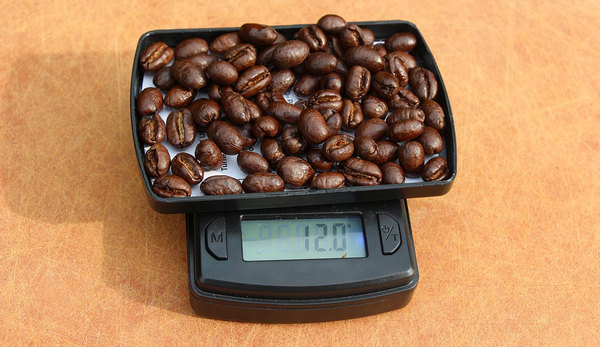 weigh coffee