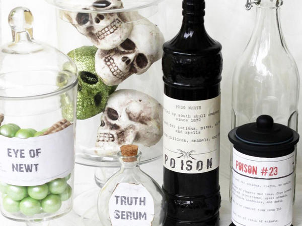 Halloween Poison Bottles