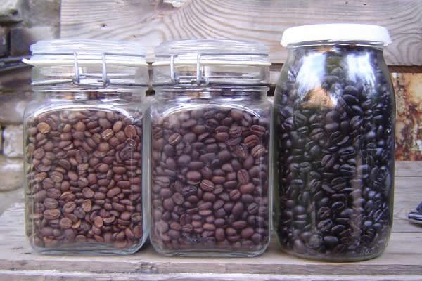 store coffee beans