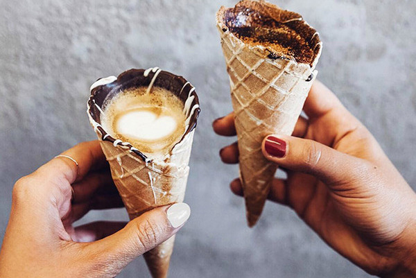 coffee in a cone at home