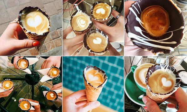 coffee in a cone