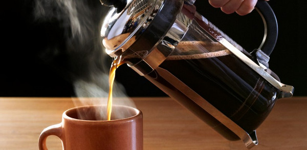 hot brewing coffee