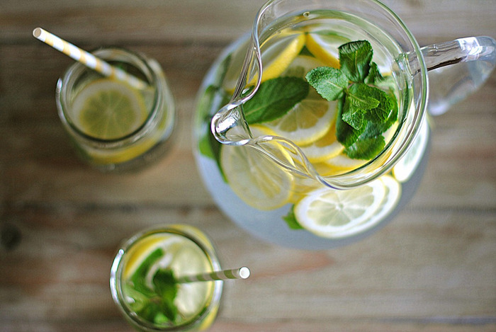 lemon mint water