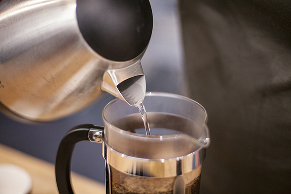 water temperature while brewing coffee