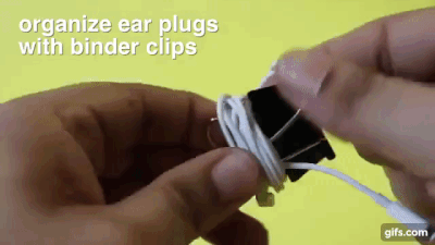 organize ear plugs
