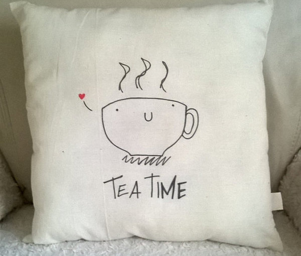 tea time pillow 