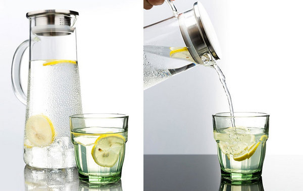 Hiware glass water pitcher
